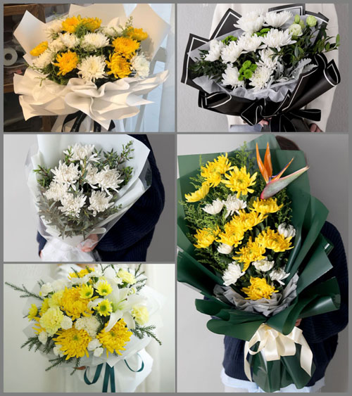 广东梅州市五华县郭田镇白事花束代送